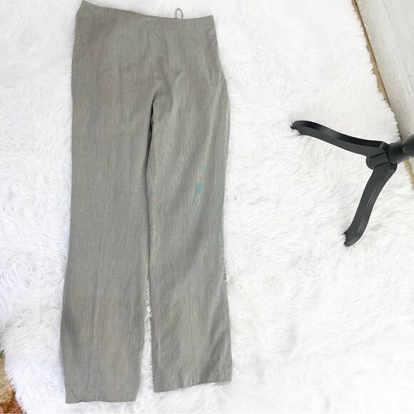 Akris Punto Striped Cotton Blend Jacquard High Rise Straight Pants - Picture 1 of 5